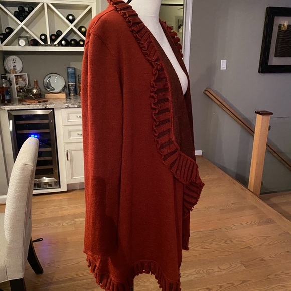 🍁ALPACAS BEST — Beautiful Open Cardigan/ Jacket🍁 Oversized, Slouchy fit , XL🍁 - Picture 7 of 9